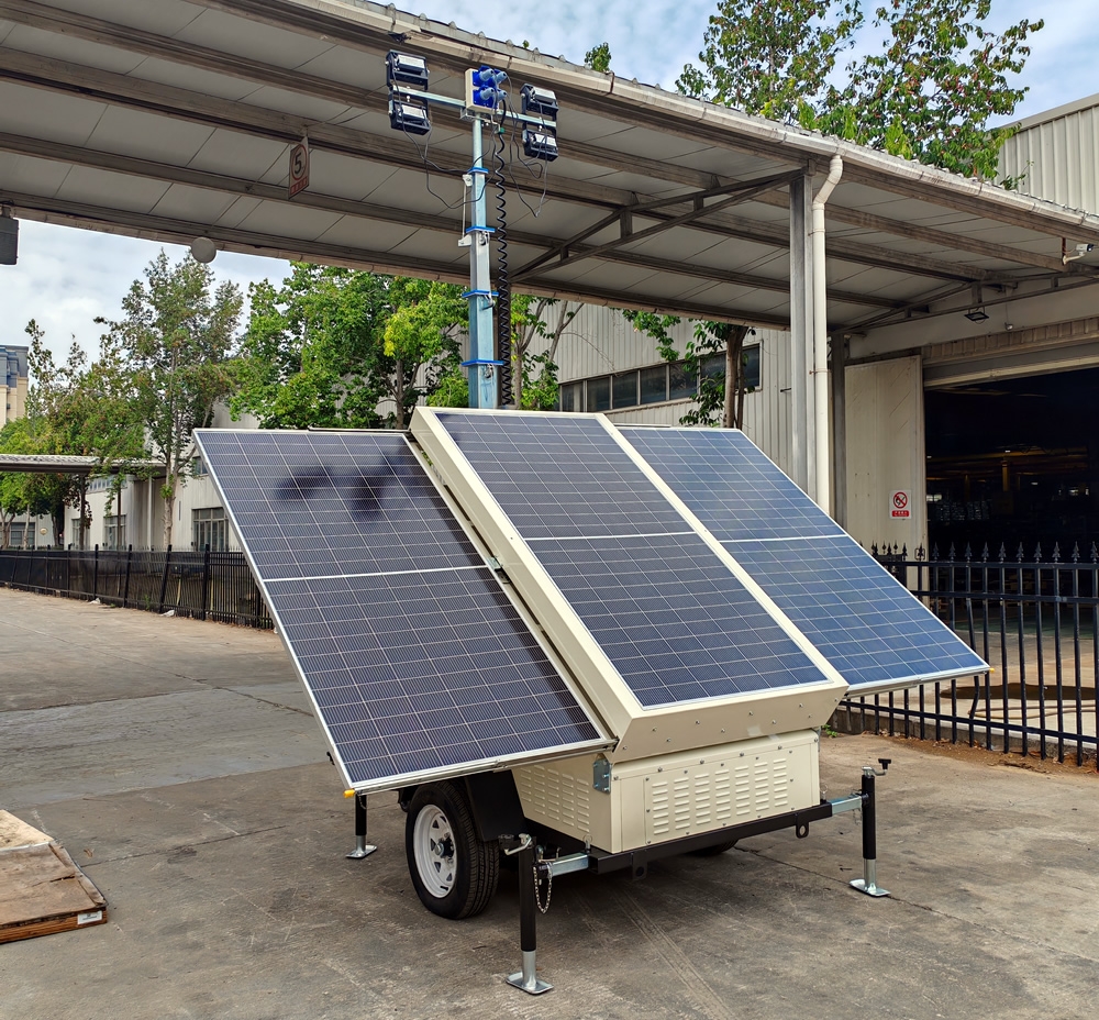 7米拖車(chē)式液壓自動(dòng)升降太陽(yáng)能移動(dòng)照明車(chē)4TNVE600